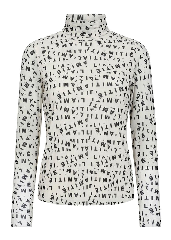 Haute L'amitié Mesh Rollneck - Pearl/Mocca
