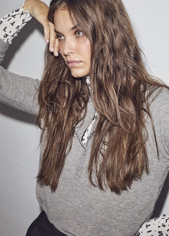 Haute L'amitié Mesh Rollneck - Pearl/Mocca