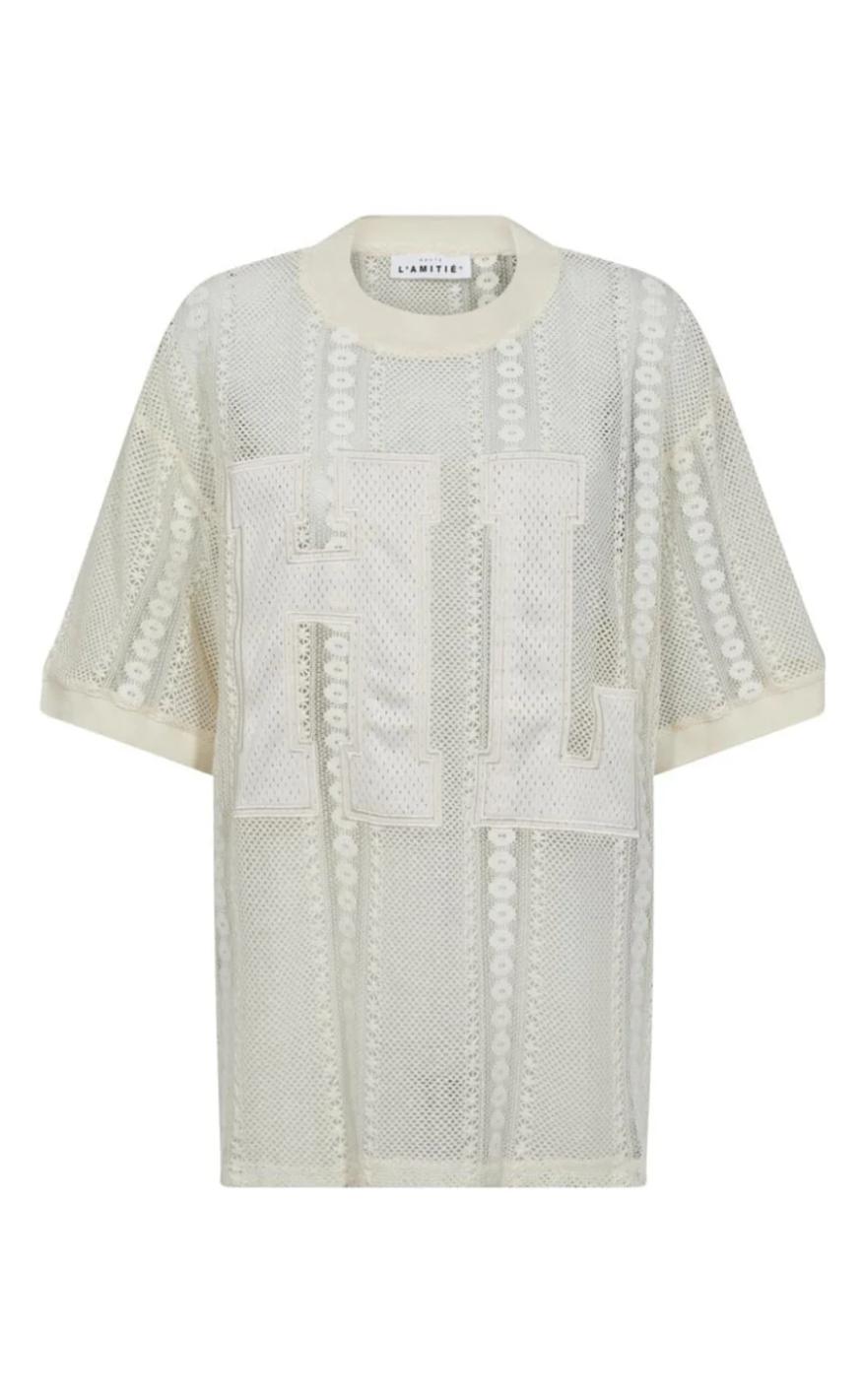 Haute L'Amitié T-Shirt - Rough Lace Team - Off-White
