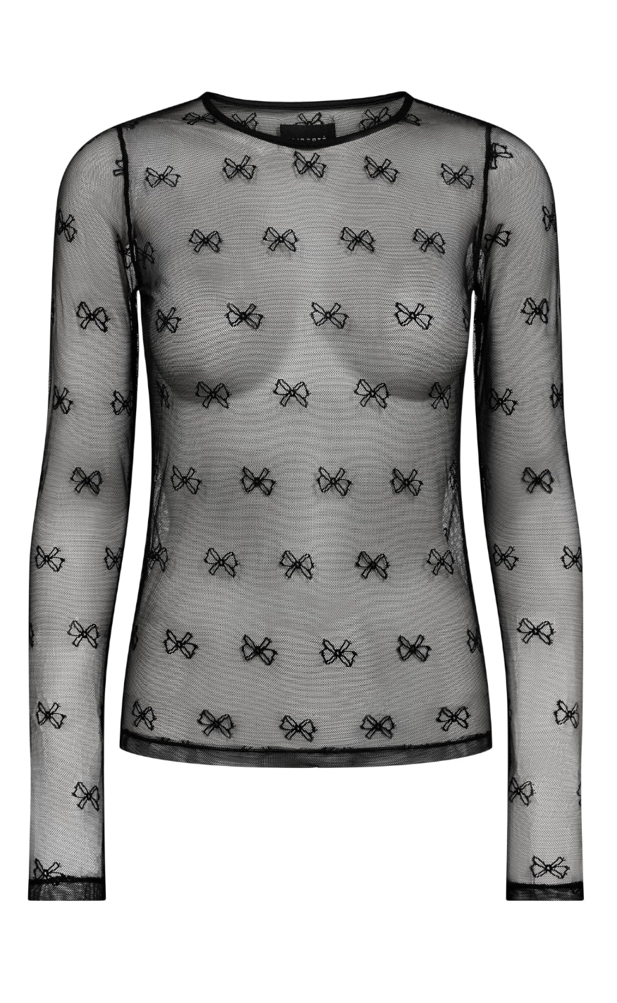 Liberte Bluse - Isa Ls Lace - Black Bow Online nu