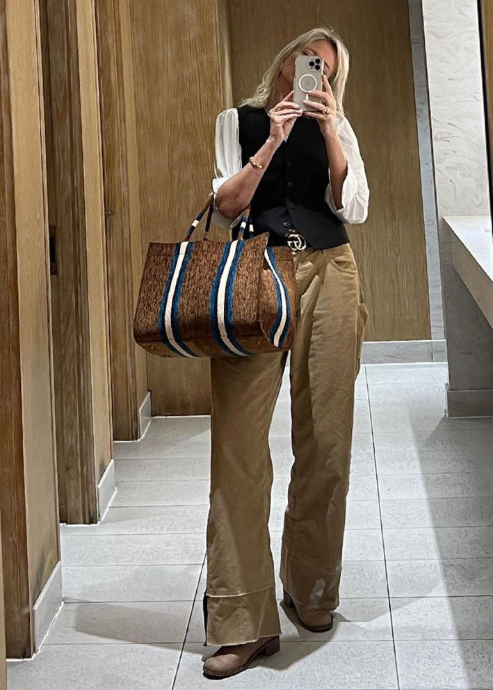 Luna Moon La Marais Mid Tote - Taske - Cappuccino