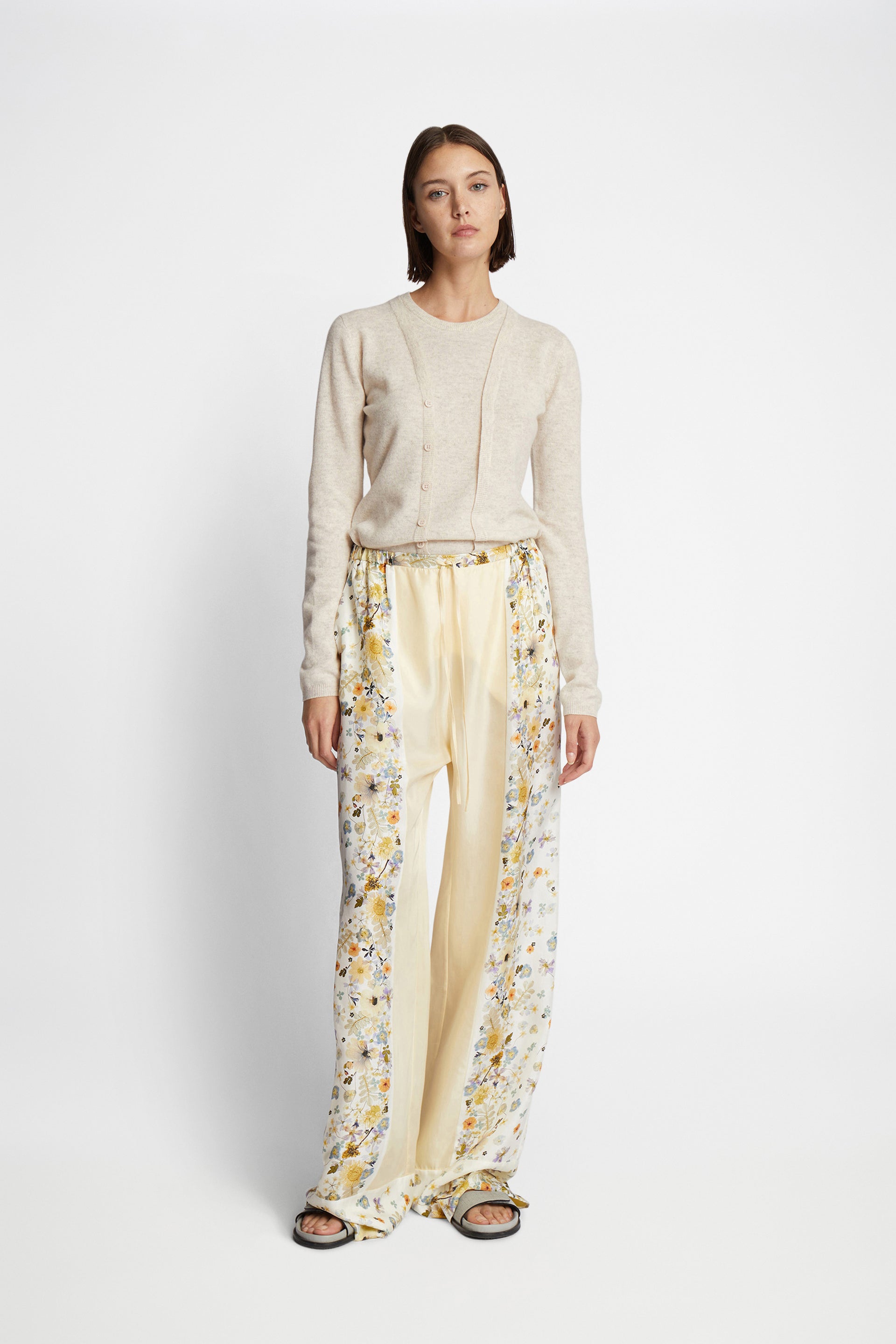 Munthe Fabert Silke Bukser - Creme