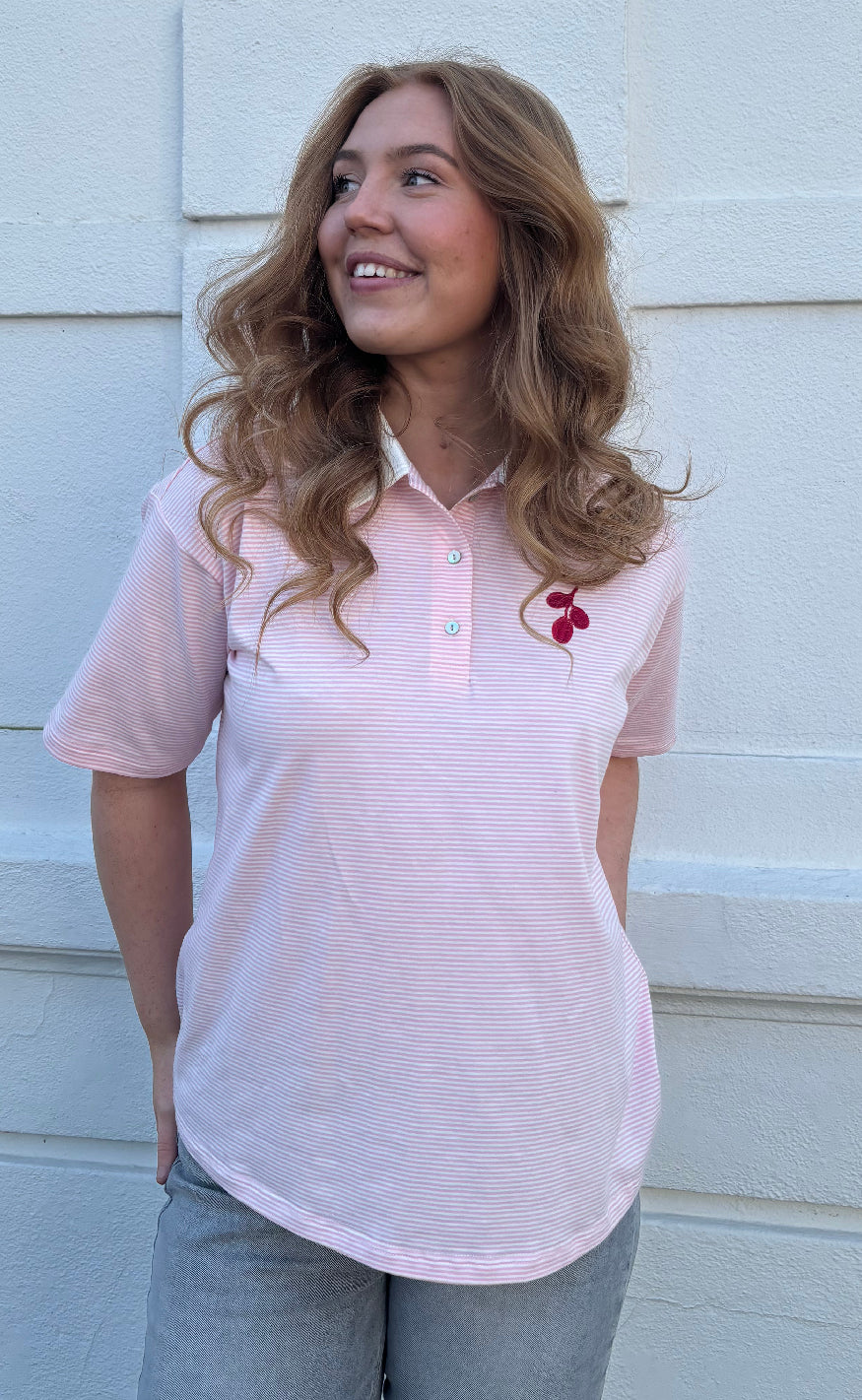 Nümph Bluse - Pippi Polo - Blush Bride Hot på udsalg