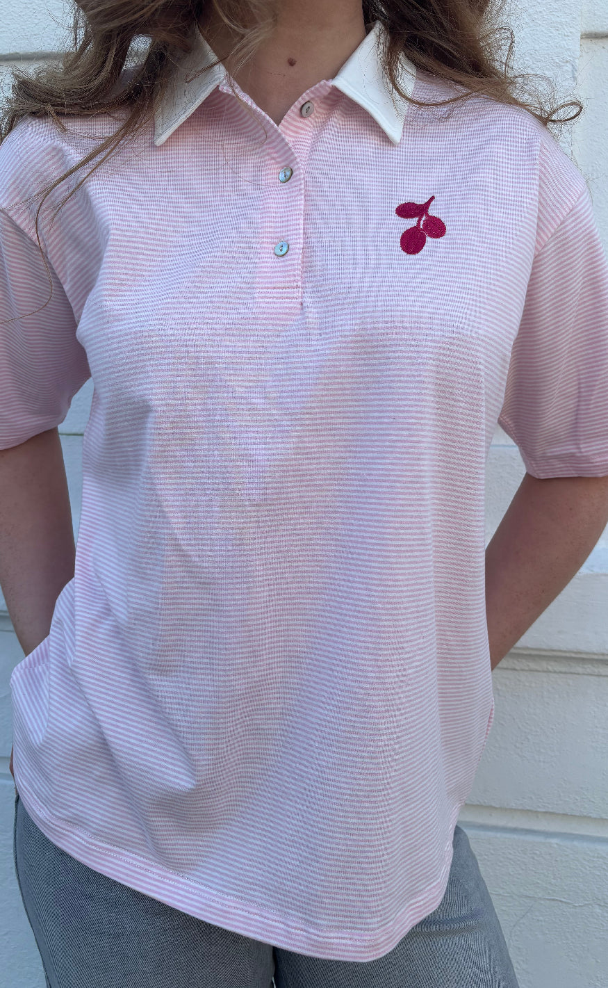 Nümph Bluse - Pippi Polo - Blush Bride Hot på udsalg
