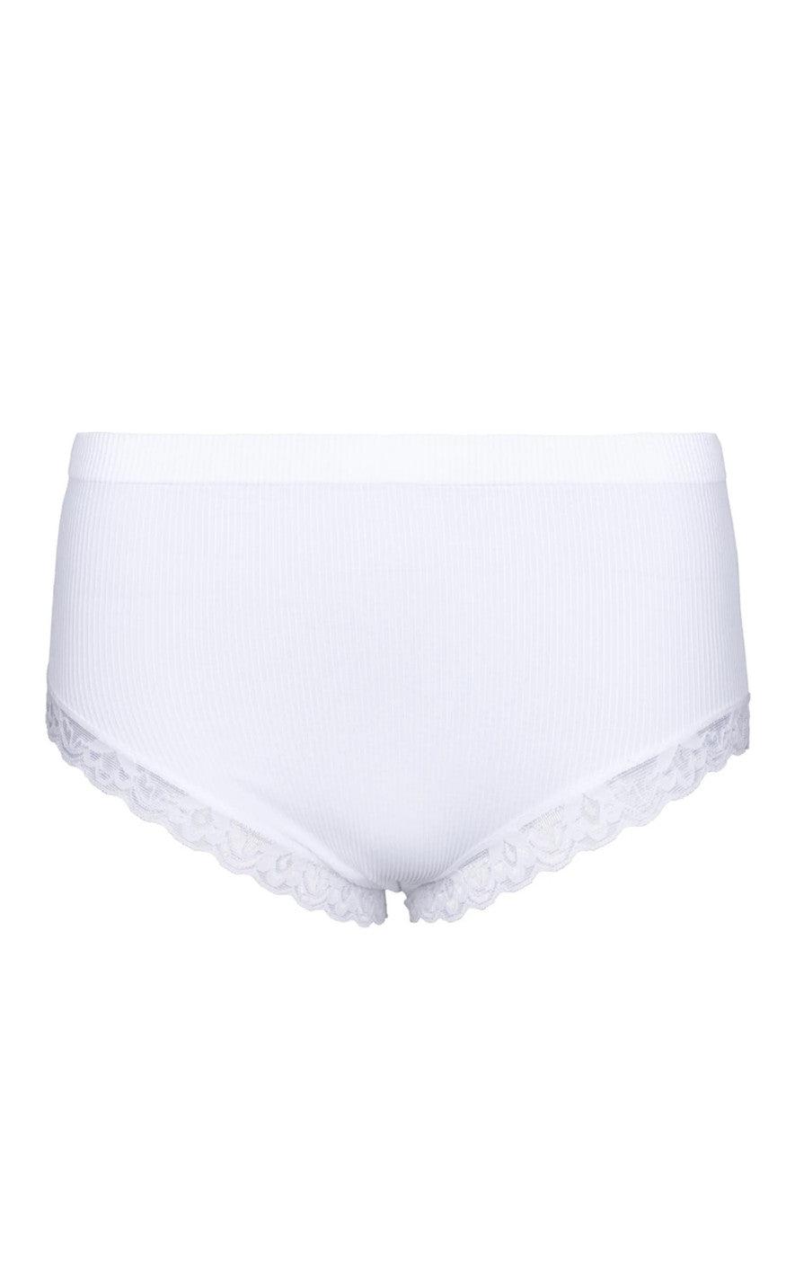 Tim & Simonsen Trusser - Feline Rib Midi - Bianco Udsalg