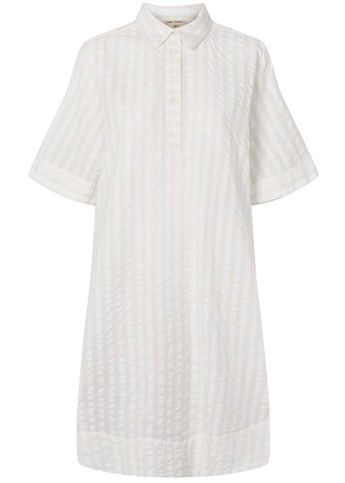 Esmé Studios Candy SS Kjole - Buttercream Stripes Hot på udsalg
