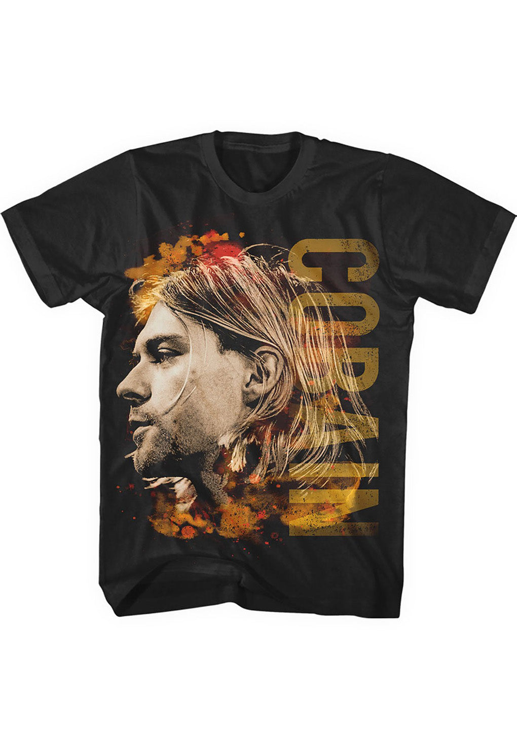 Kurt Cobain Coloured Side View T-shirt Mode