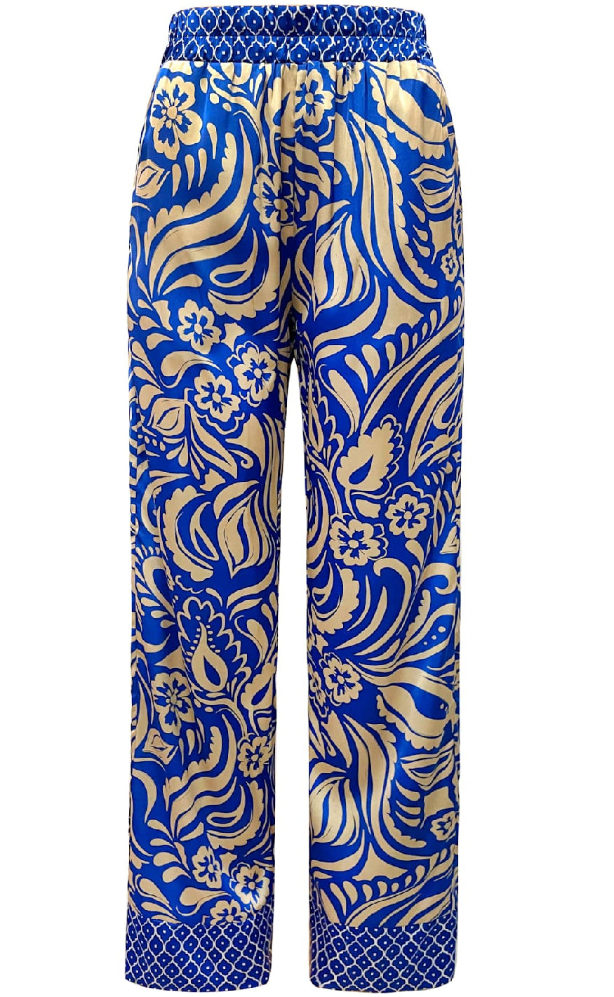 Liberte Bukser - Tia - Cobolt Blue Mix Online