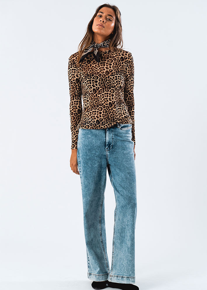Lollys Laundry Irie Bluse - Leopard Print