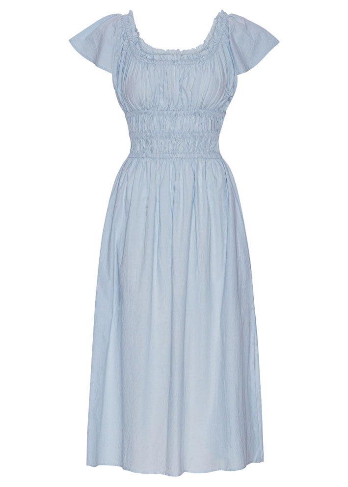 Luna Moon Positano Dress - Light Blue