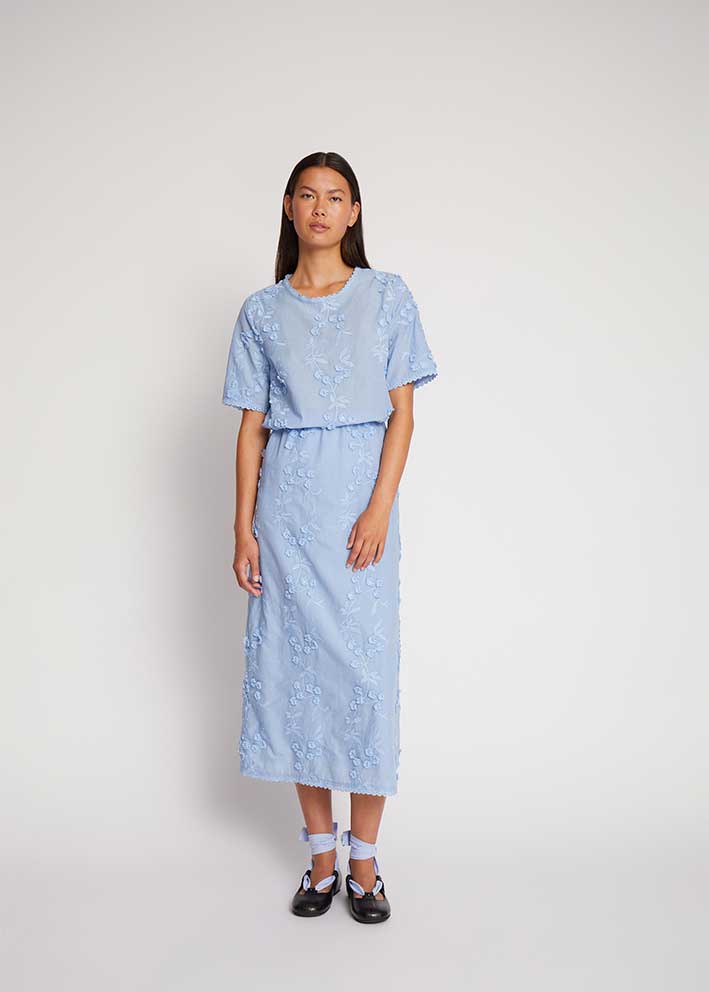 Munthe Uasta Bluse - Blue Online salg
