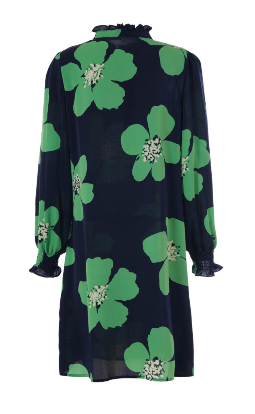 Say INA Copenhagen Kjole - Augusta - Green Flower