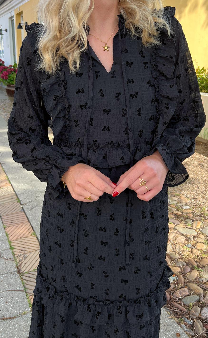 Say INA Copenhagen Kjole - Elina - Black Bows