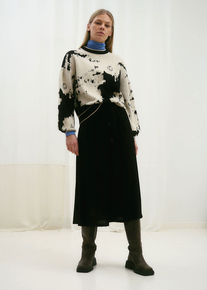 Soft Rebels Rogue Pattern Knit SR524-203 Jacquard Pattern Arctic Wolf
