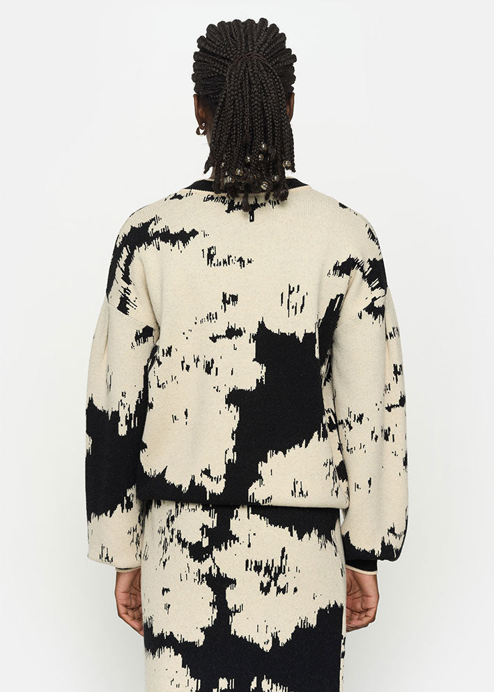 Soft Rebels Rogue Pattern Knit SR524-203 Jacquard Pattern Arctic Wolf