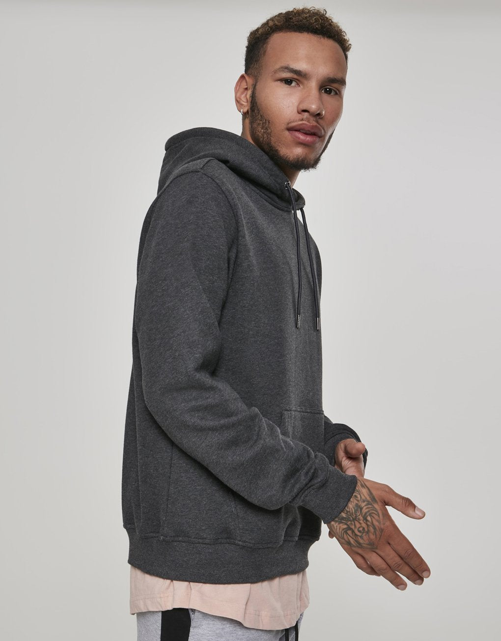 Urban Classics Basic Terry Hoody på udsalg