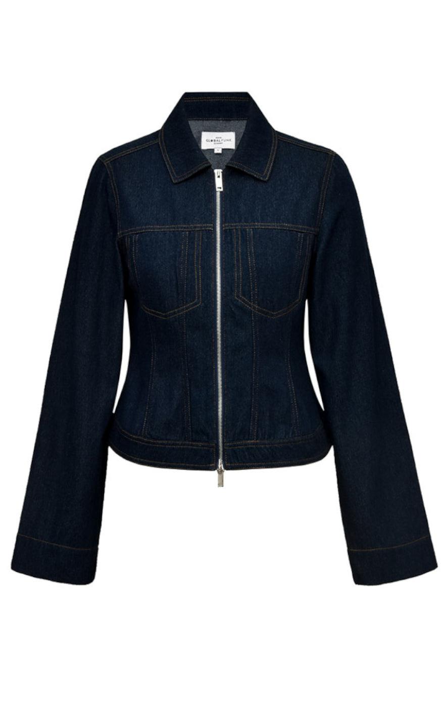Global Funk Jakke - Delua-G - Dark Unwashed Denim Online