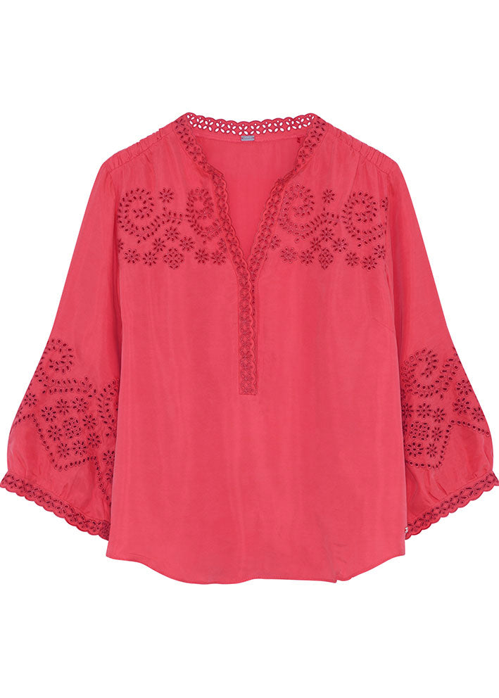 Gustav Ebell embroidery blouse 56650 Desert Rose