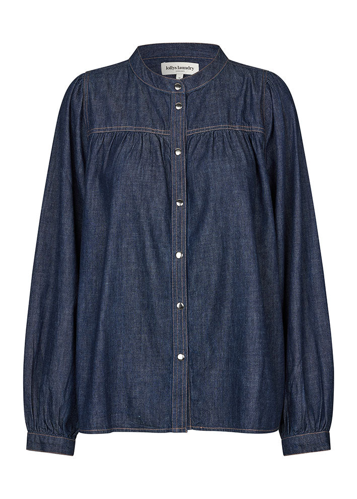 Lolly Laundry Nicky Denim Skjorte - Blue