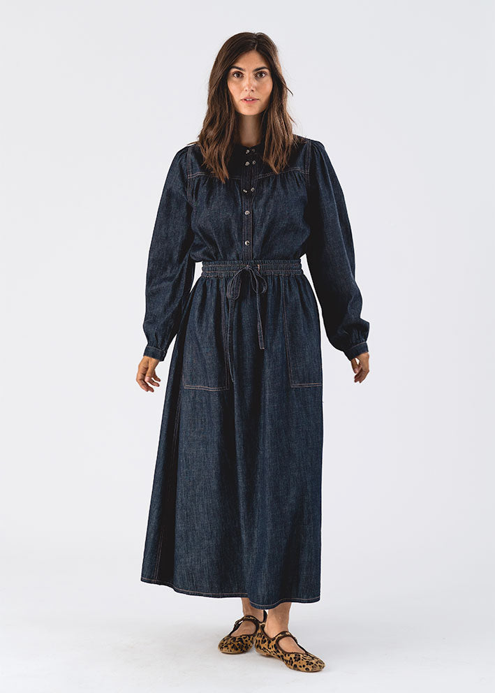 Lolly Laundry Nicky Denim Skjorte - Blue