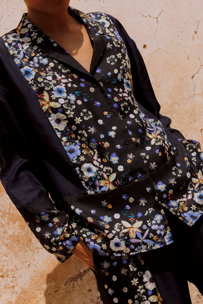 Munthe Faiza Silkeskjorte - Black