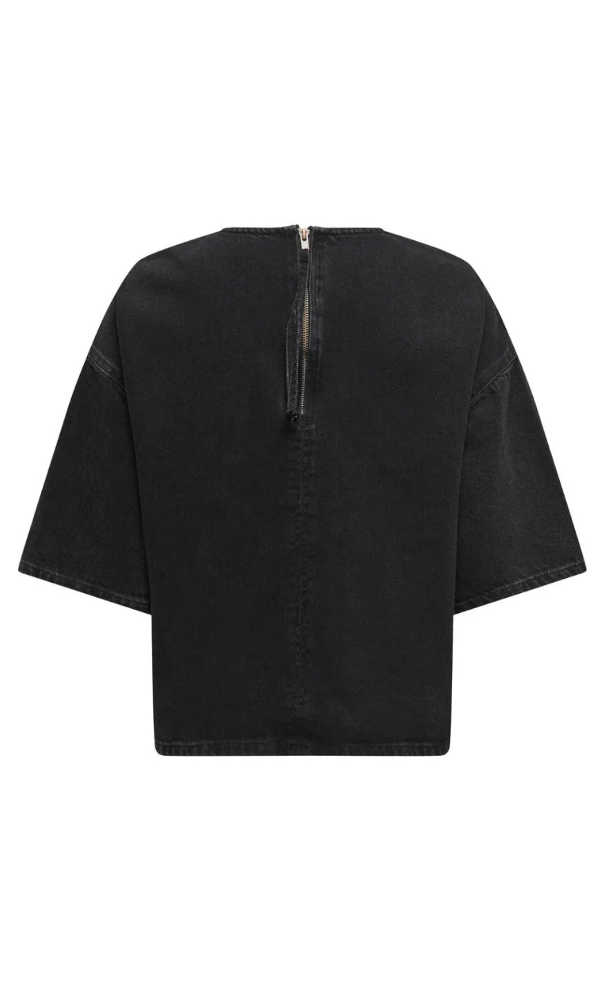 ONLY Bluse - Barbara - Washed Black