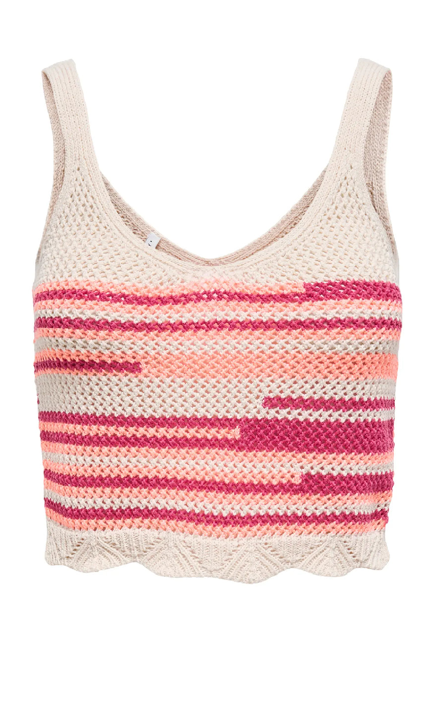 ONLY Top - Merida Life - Fuchsia Fedora Ecru/Papaya Punch