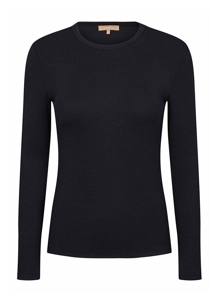 Soft Rebels Fenja O-neck Top SRAW22-300 Black