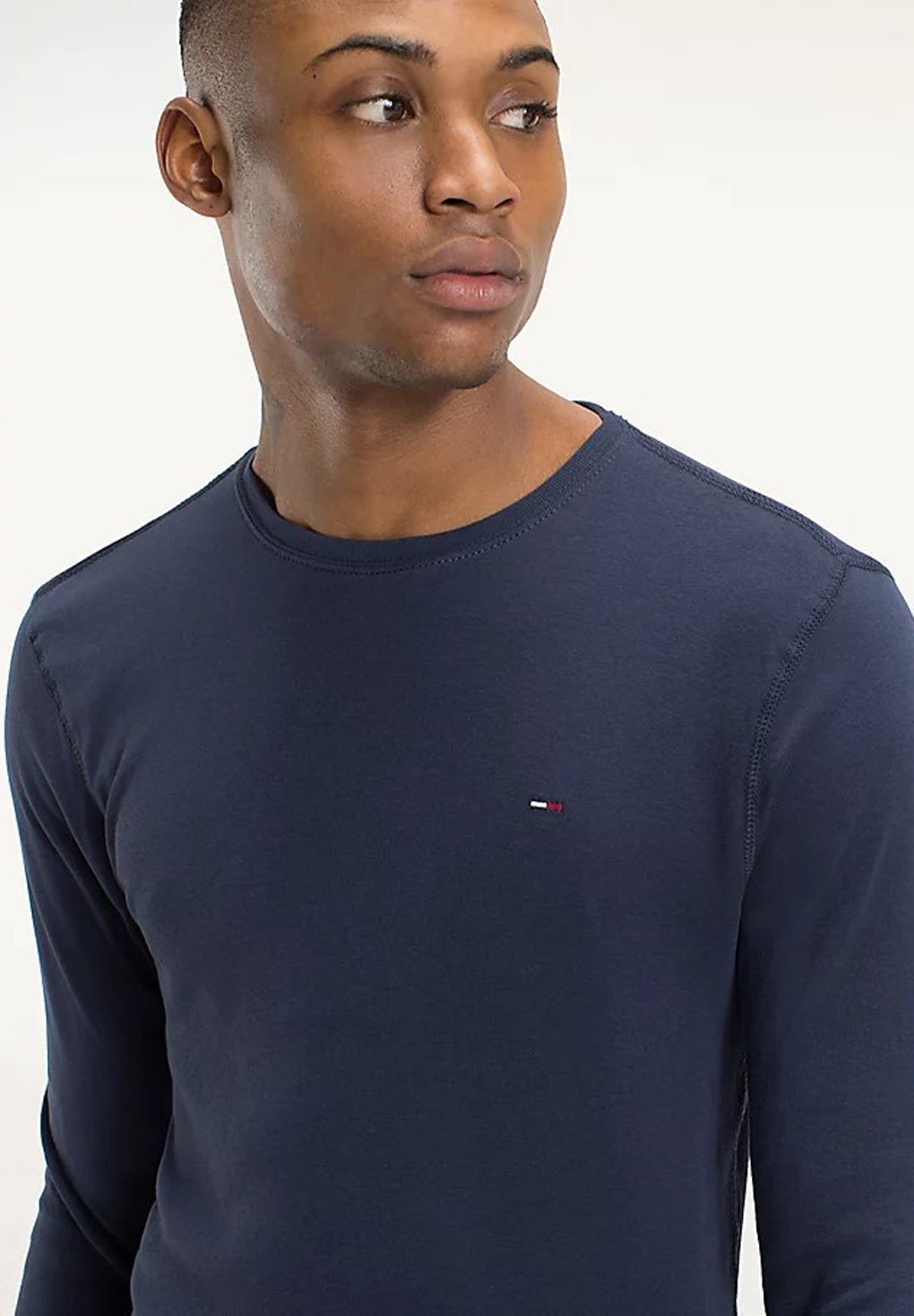 Tommy Hilfiger Long Sleeved Ribbed Organic Cotton T-shirt