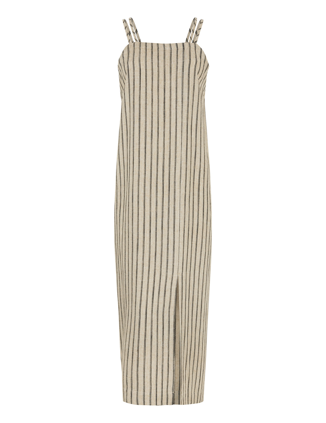Esmé Studios Kasia Hør Stropkjole - Pure Cashmere Pinstripe