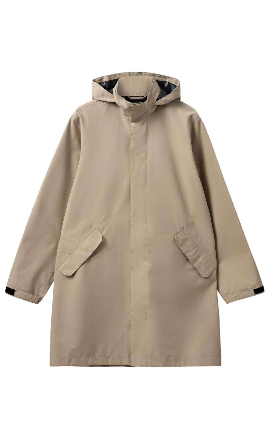 H2O Regnjakke - Rømø Long Unisex - Warm Grey Udsalg
