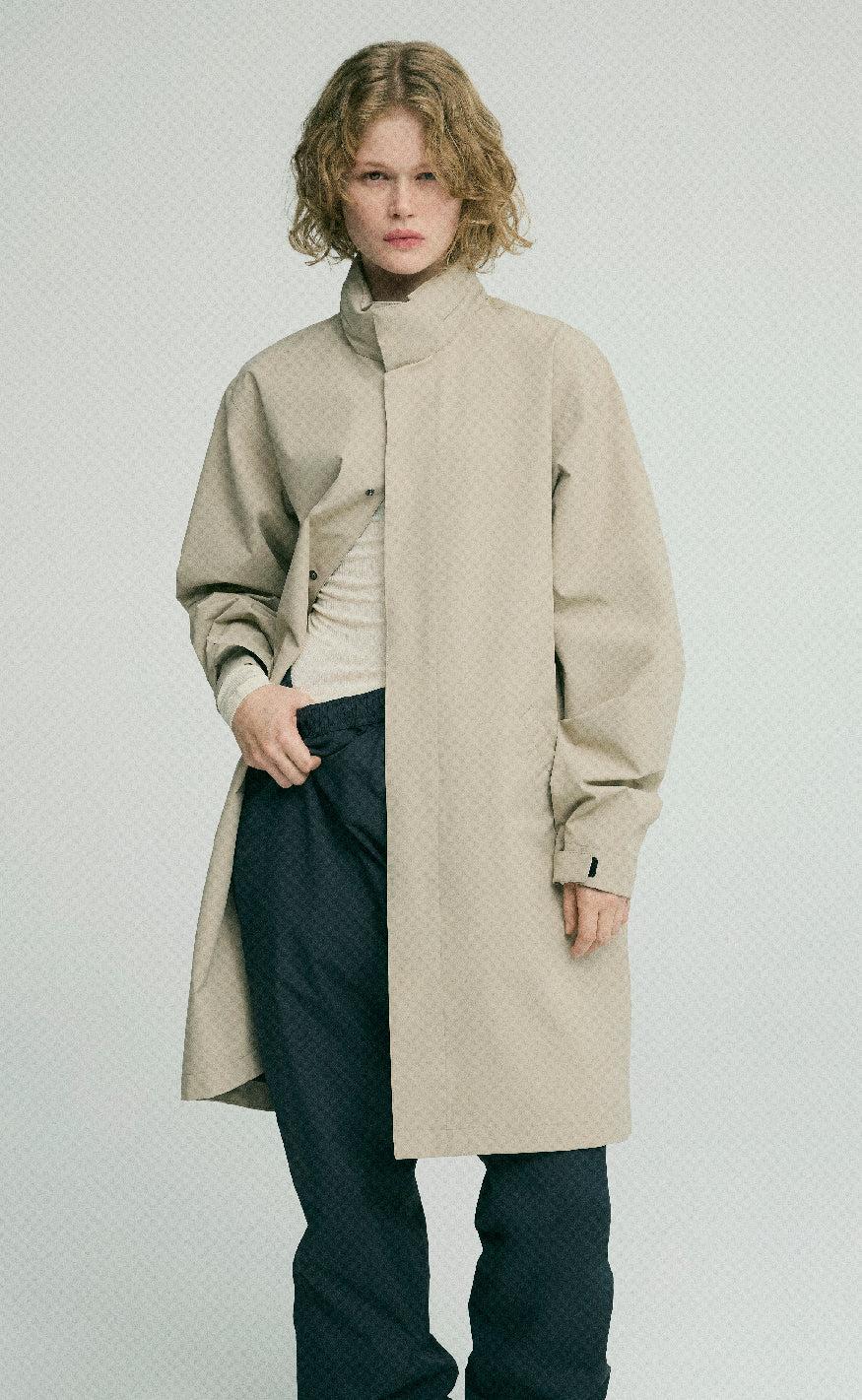 H2O Regnjakke - Rømø Long Unisex - Warm Grey Udsalg