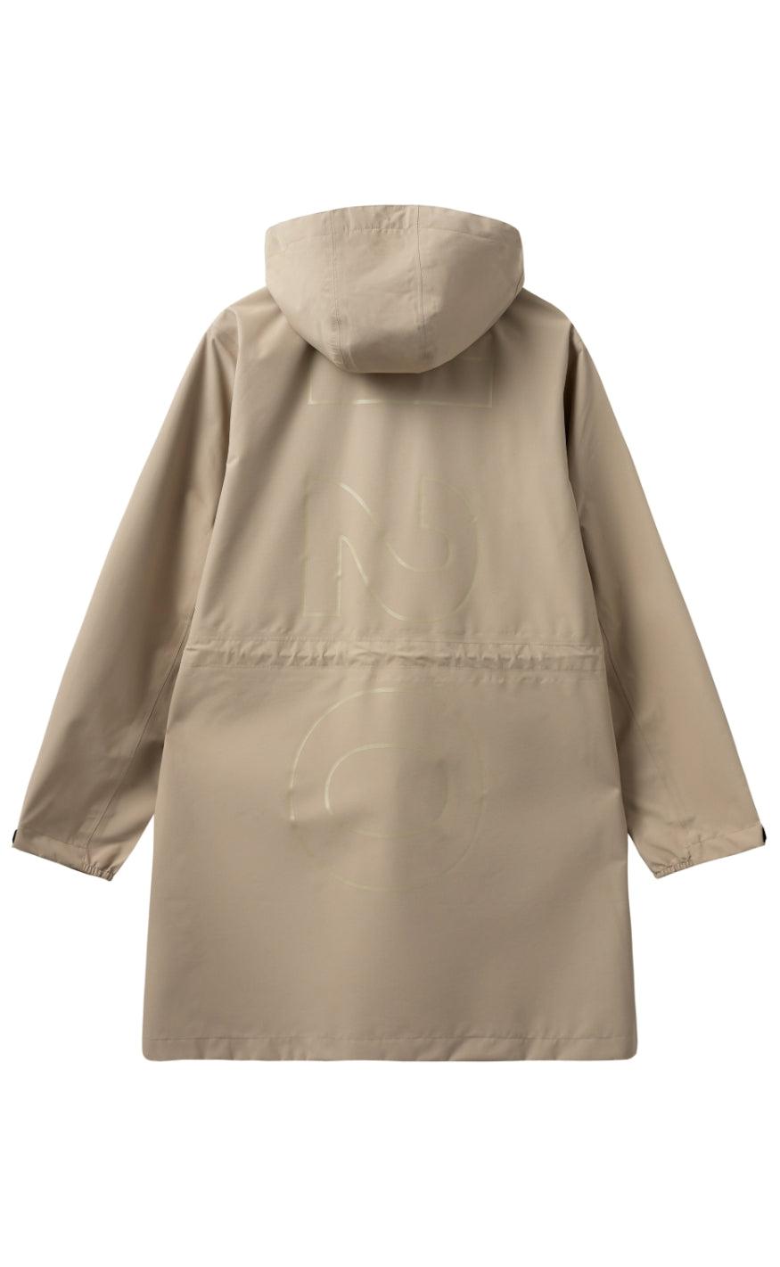 H2O Regnjakke - Rømø Long Unisex - Warm Grey Udsalg