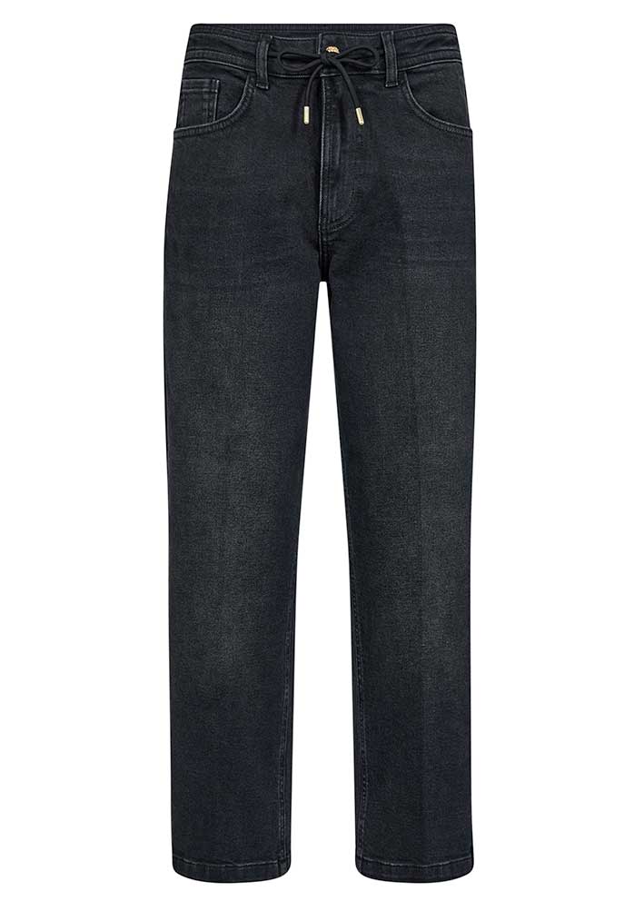 Haute L'amitié Lami Crop String Tie Jeans - Black Online salg