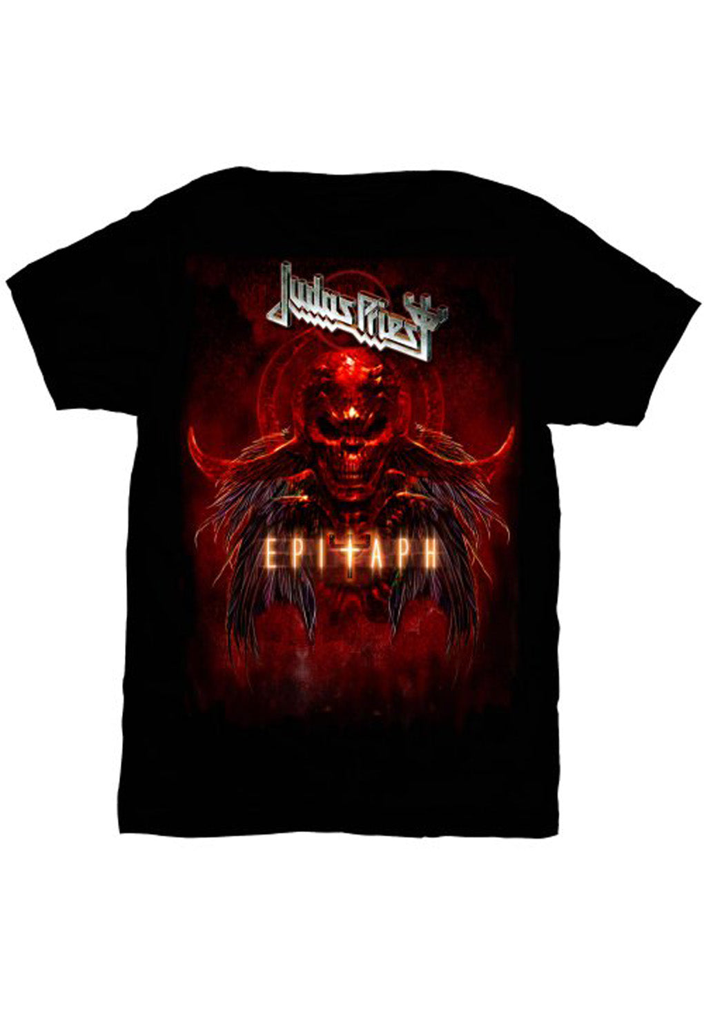 Judas Priest Epitaph Red Horns T-Shirt