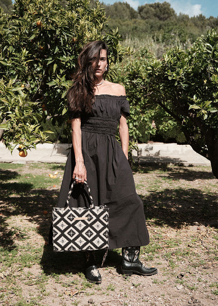 Luna Moon Positano Dress - Black