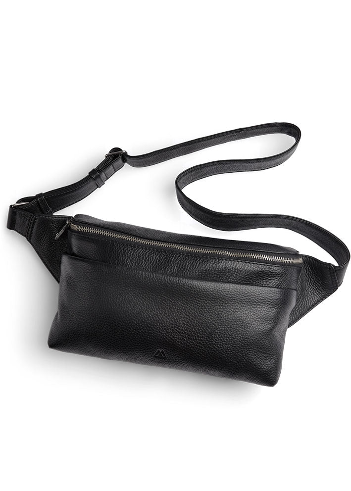 Markberg Ray Bum Bag - Bæltetaske - Grain Black