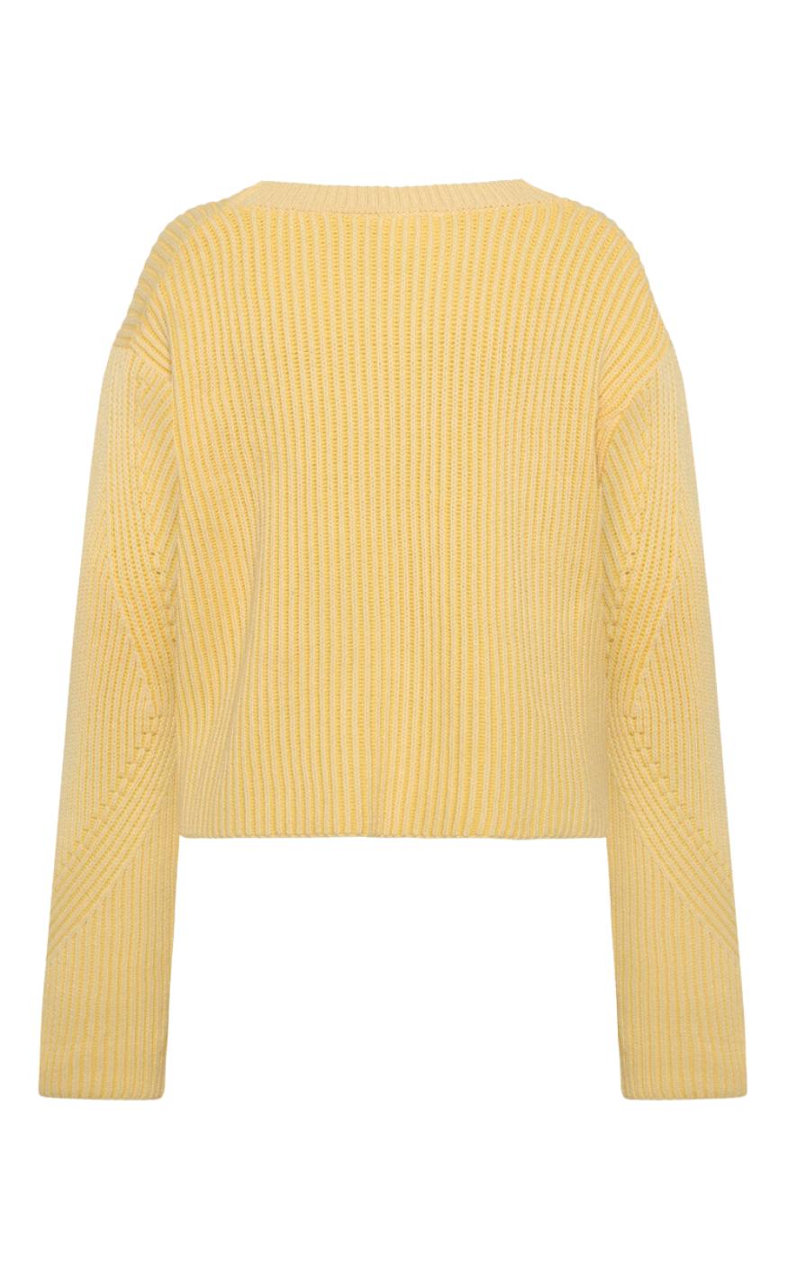 Moves Striktrøje - Colina Jumper - Pastel Yellow