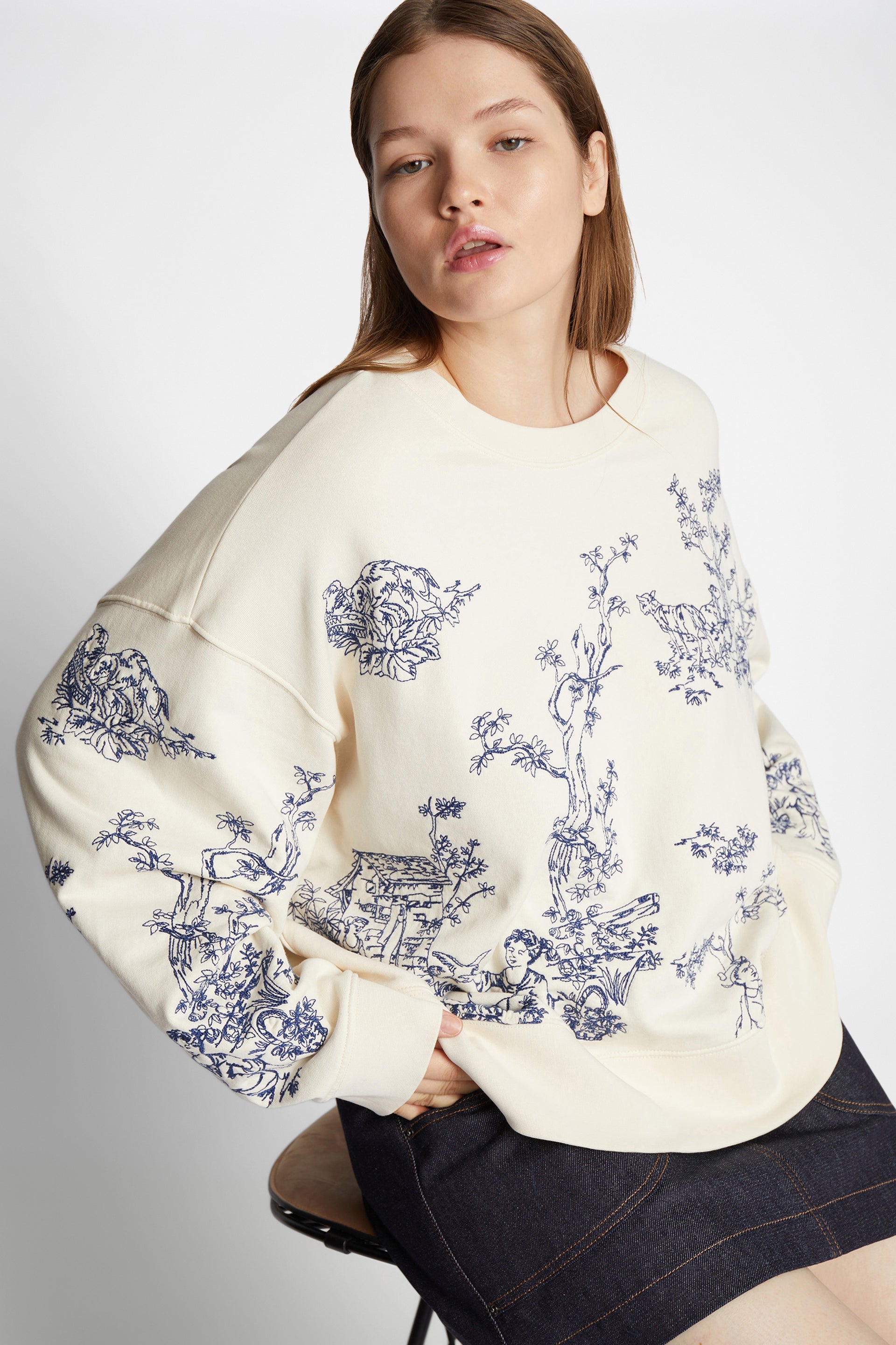 Munthe Friede Sweatshirt - Creme