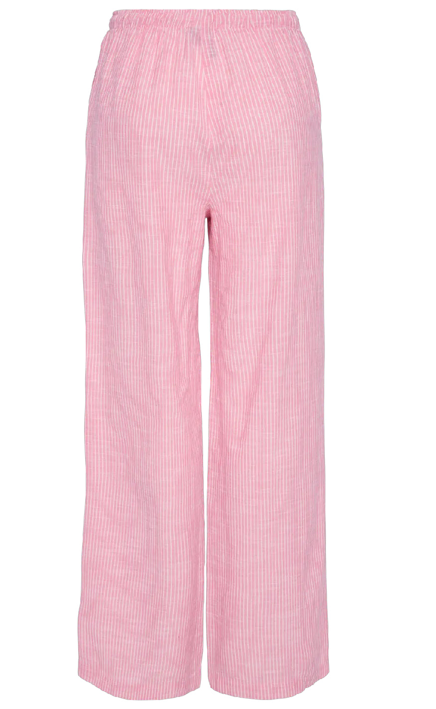 Pieces Bukser - Apia - Pink Lemonade/Bright White Online