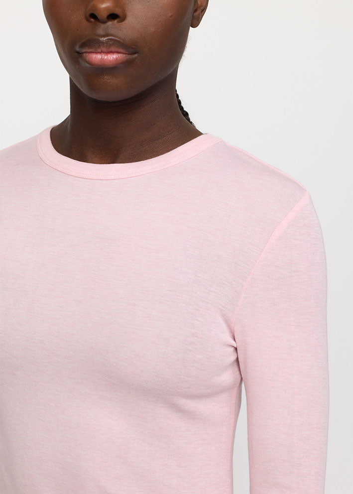 Soft Rebels Roman O-neck Top SR424-300 Roseate Melange Udsalg