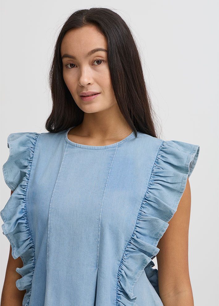 Atelier Rêve Trica Bluse - Light Denim Blue
