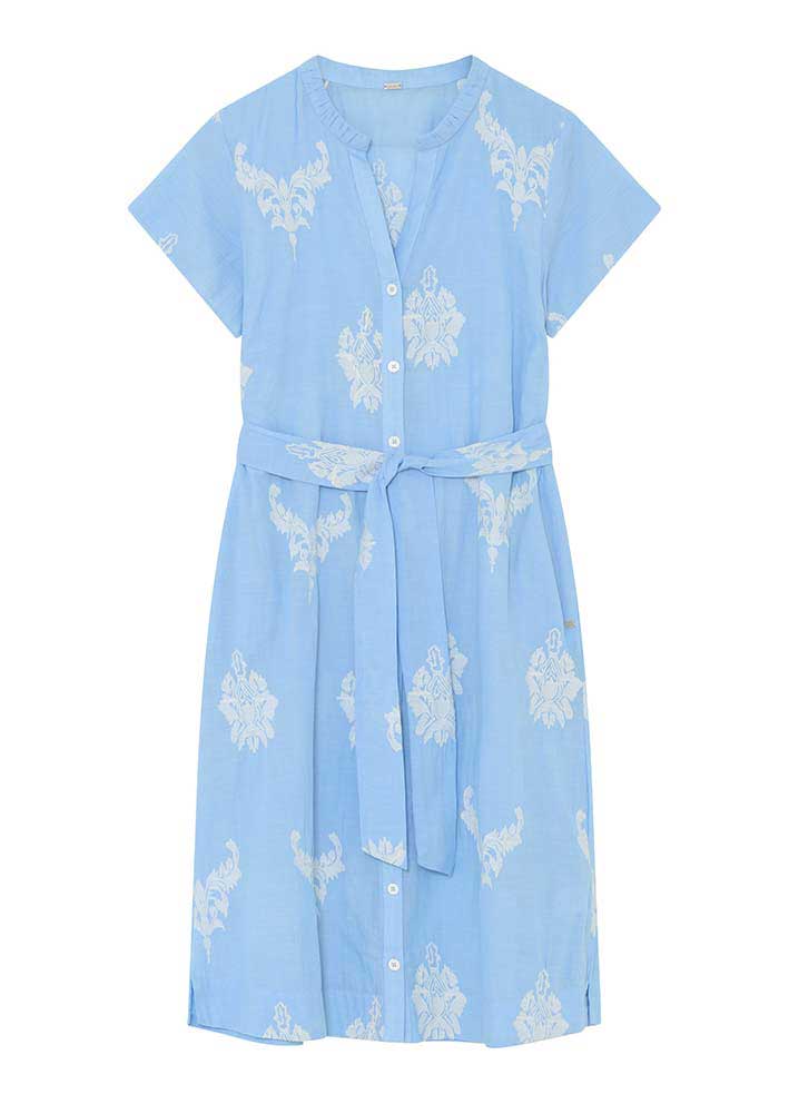 Gustav Madonna knee dress 57525 Kjole - Blue Chambre