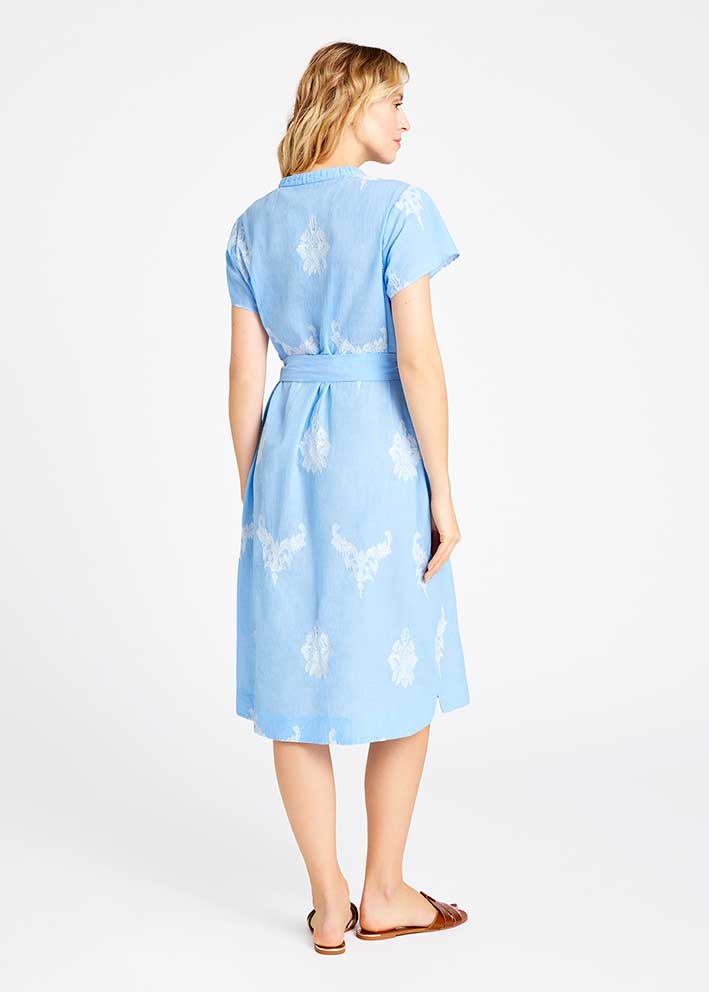 Gustav Madonna knee dress 57525 Kjole - Blue Chambre