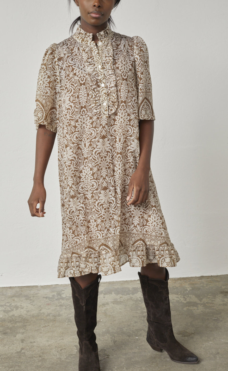 Love & Divine Kjole - Love1008-9 - Ethnic Golden