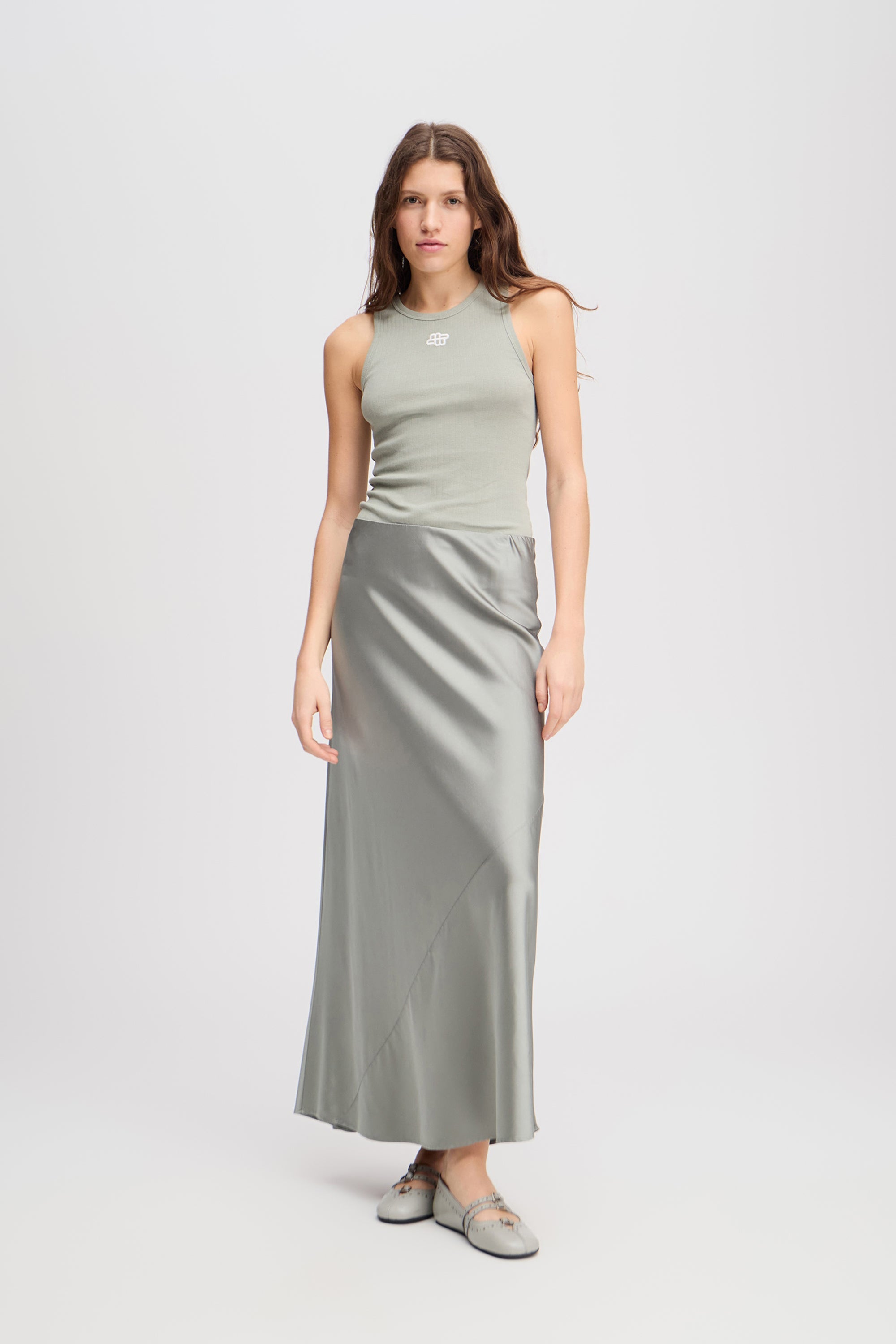 Munthe Bardot Nederdel - Dusty Green