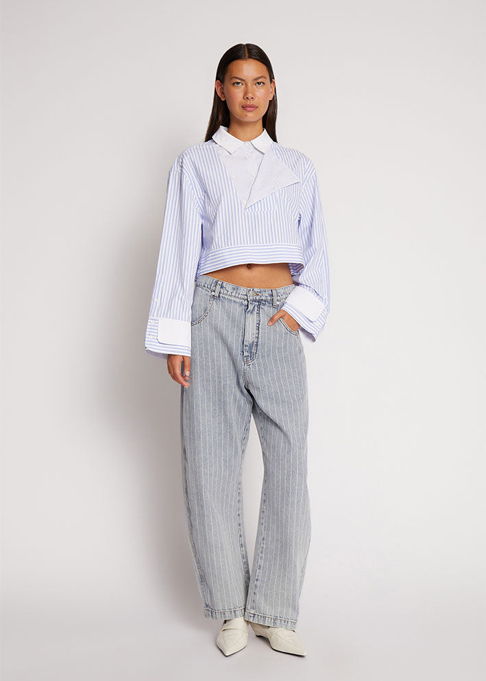 Munthe Shimo Bukser - Light Blue