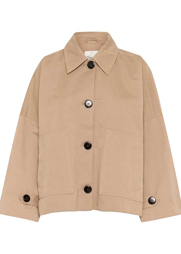 My Essential Wardrobe Lyon Short Jacket - Sepia Tint