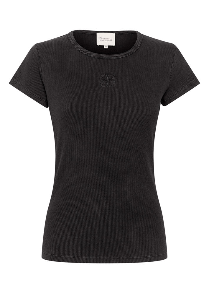 My Essential Wardrobe Mandy Logo T-shirt - Black Udsalg
