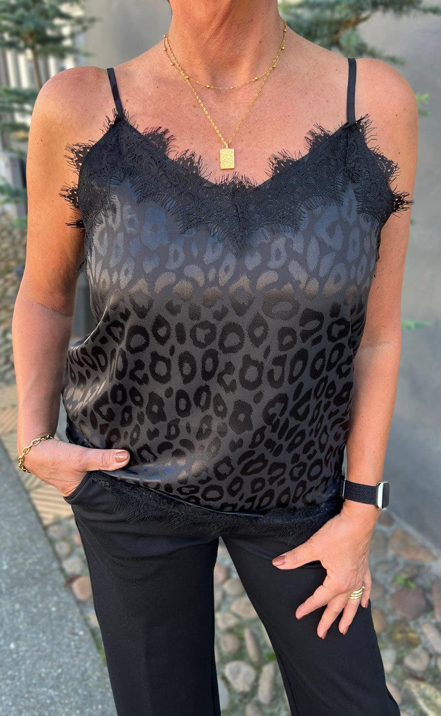 Say INA Copenhagen Top - Kiki - Black Leopard